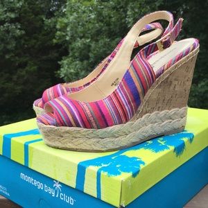 • Montego Bay Club Multi Shania Espadrille Wedge •
