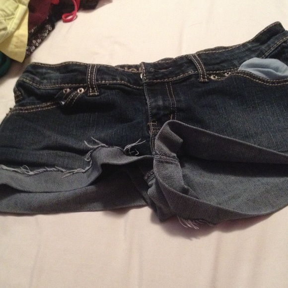 Blue jean shorts
