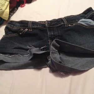 Blue jean shorts