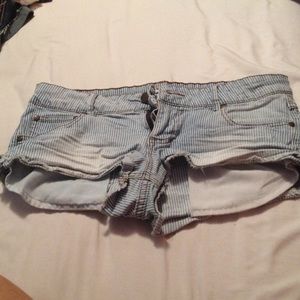 Pinstriped Booty Shorts