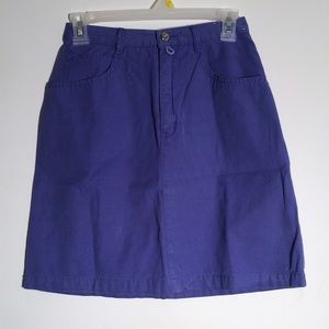 Purple high waisted skirt