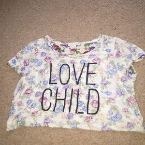 Forever 21 floral crop top