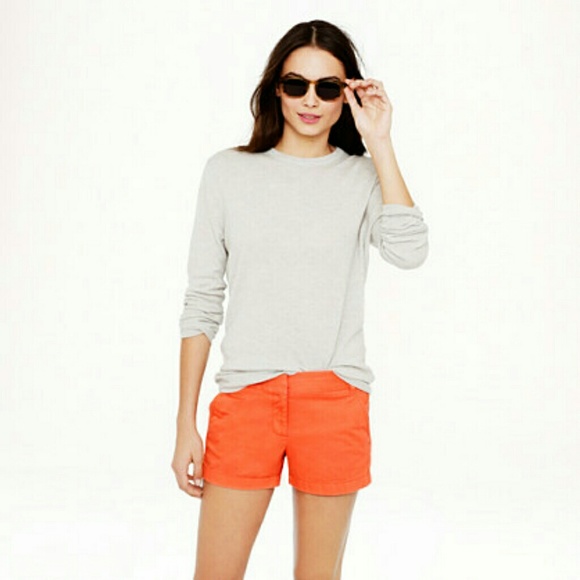 J. Crew orange chino short