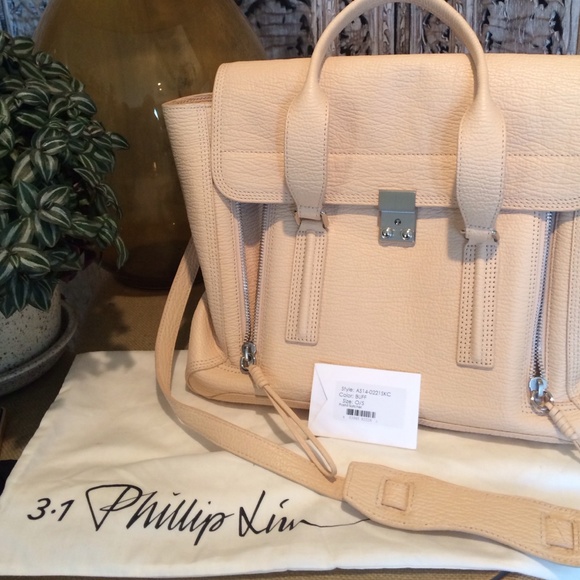 3.1 Phillip Lim Pashli Large Satchel in Buff, NWOT - Picture 3 of 4