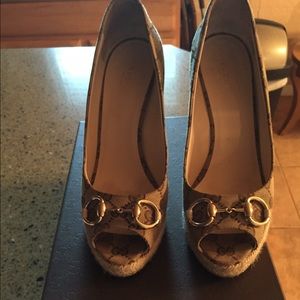 Wedge Heeled Gucci Shoes