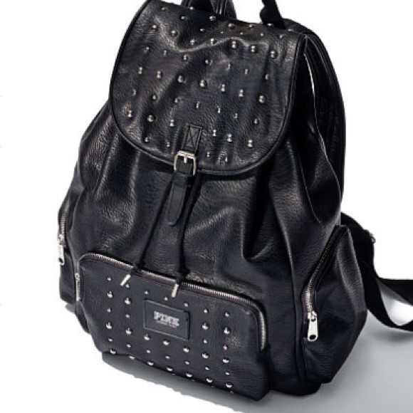 VS PINK studded black backpack!!!