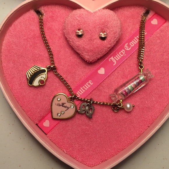 Juicy Couture sweets necklace & earrings set