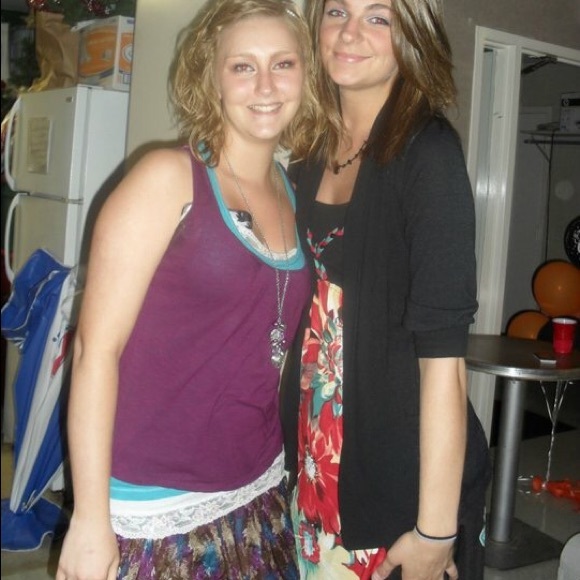 Brown, multi-colored skirt - Picture 4 of 4