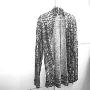 Open front Aztec Print Cardigan
