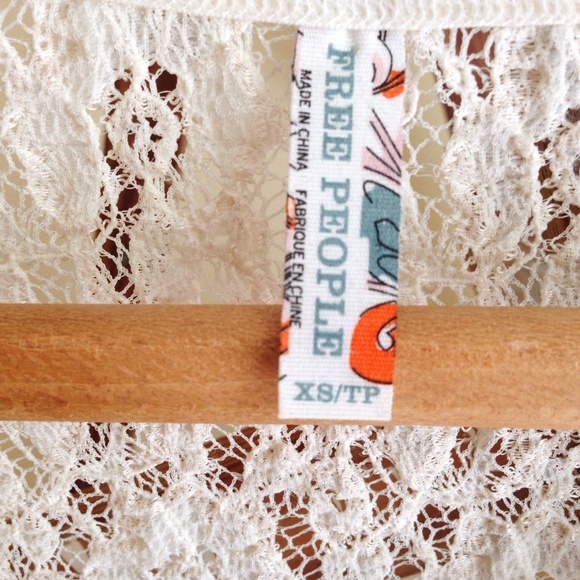 ✂️SALE Free People peplum lace top - Picture 2 of 2