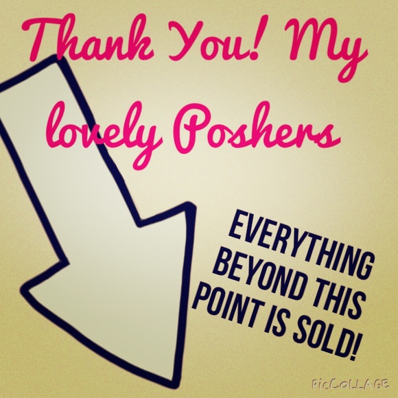 Thank You to My Marvelous Posher!  Here on is SOLD