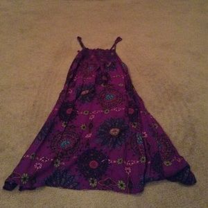 Purple patterned child's sundress