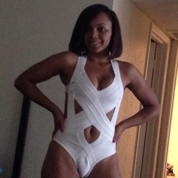 White swim suit