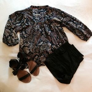 H & M floral babydoll top