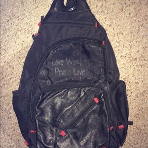 Peace Love World one shoulder bag