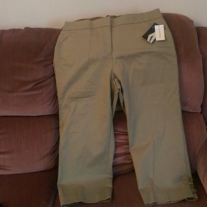 Khaki capris