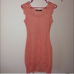 Coral lace Dulce dress