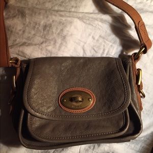 Cross body fossil purse (gray)