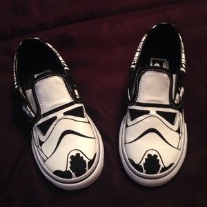 Star Wars storm trooper toddler Vans™ shoes new!