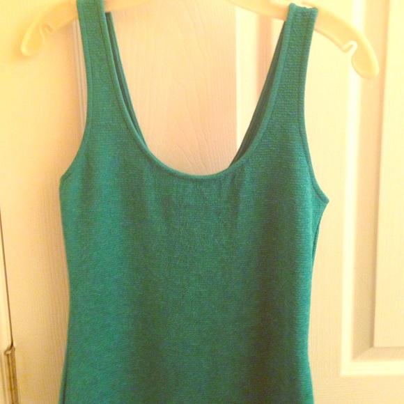 Body con teal dress