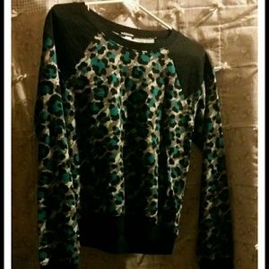 Joe Boxer long sleeves turquoise & black spots