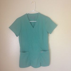 Grey's Anatomy Teal-Colored Scrub Top
