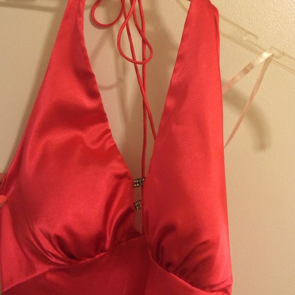 Coral Pink Formal Dress - Picture 2 of 4