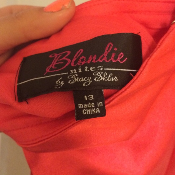 Coral Pink Formal Dress - Picture 4 of 4