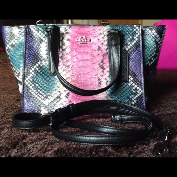 SOLD!!!!Coach Python mini Crosby ( hard to find)
