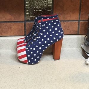 American Flag Jeffrey Campbell platforms