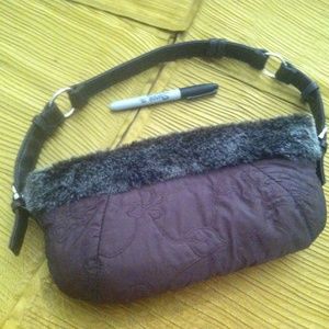 Purple handbag