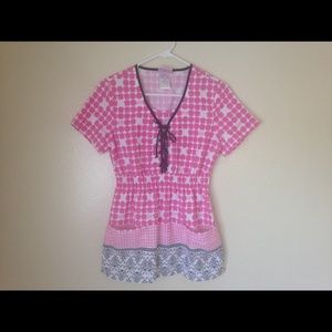 Skechers Pink Scrub Top