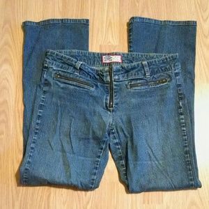 Bootcut Jeans with Zipper Pockets