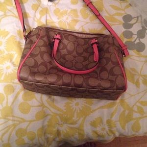 Signature Coach Bag - Coral Accents