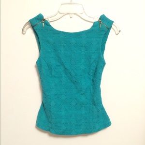 Zara Zipper Top with Cut Out