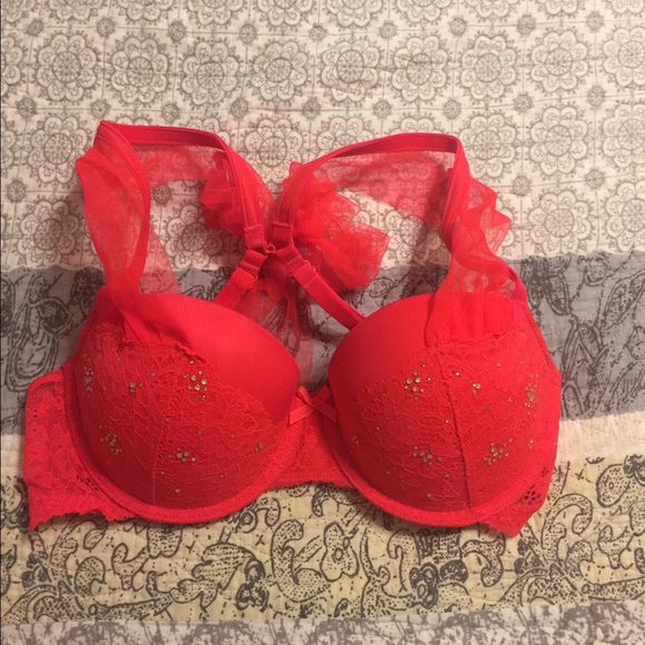 Victoria's Secret red balconet push up bra