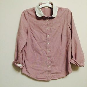 J Crew Pink Button Up