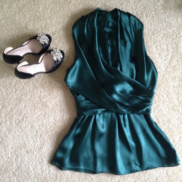 Dressy silk top by Banana Republic, size 2p
