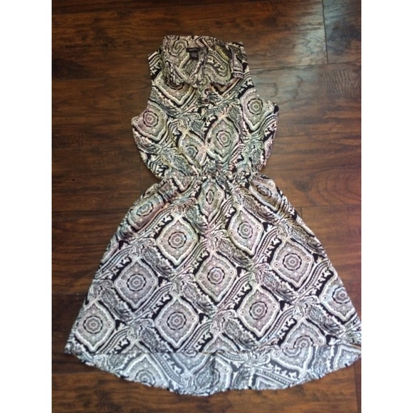 Black and White High low dress