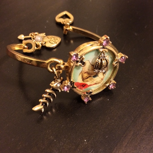 Betsey Johnson cat jewelry full set