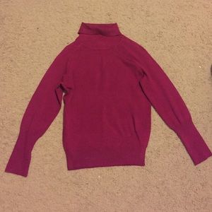 Magenta turtle neck sweater