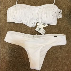 White Hollister bathing suit