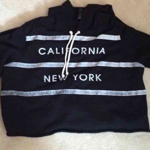 California/ New York cropped sweater