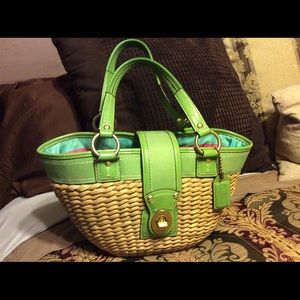 Coach Green Summer Tote Bag
