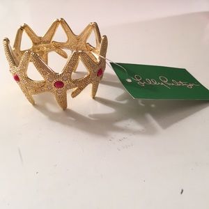 EXCLUSIVE LillyPulitzer Gold Starfish Cuff