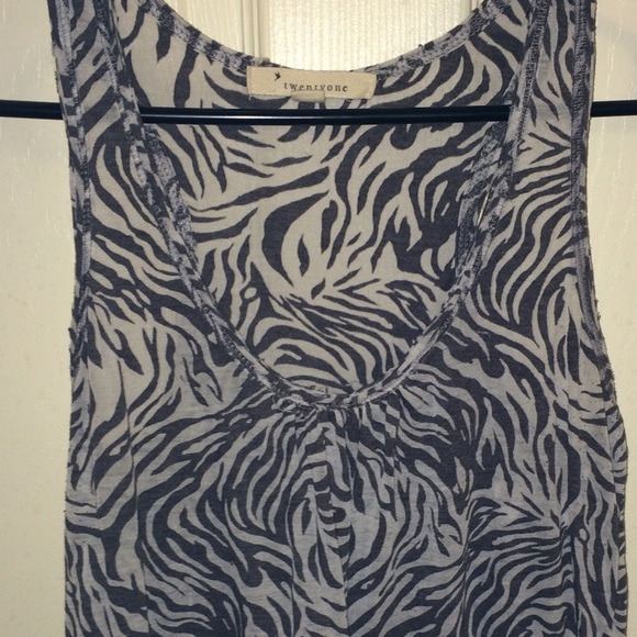 Animal print tank