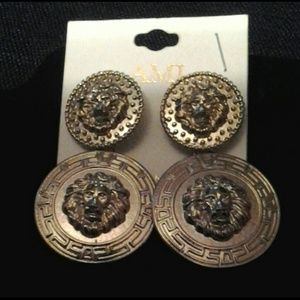 Gold tone earrings