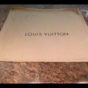 Large Louis Vuitton designer dust bag