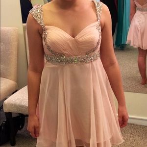 Short Pink Prom Dress!