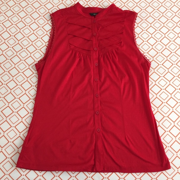 NWOT MNG Suit red sleeveless top. Gorgeous!